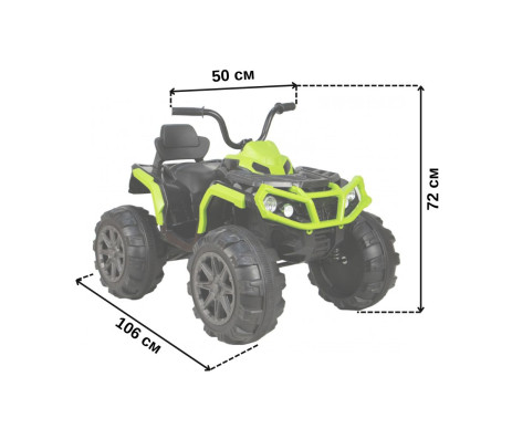 Дитячий електроквадроцикл Spoko HM-1288 зелений